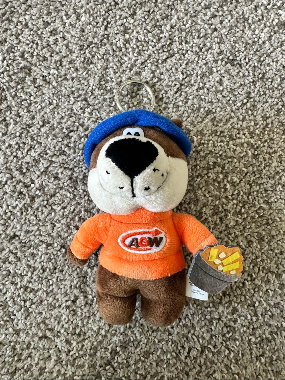 A&W Poutine Rooty Plush Keychain - Picture 2 of 7
